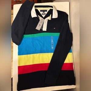 (SOLD) NWT Mens Mutili color Tommy Hilfiger collar shirt